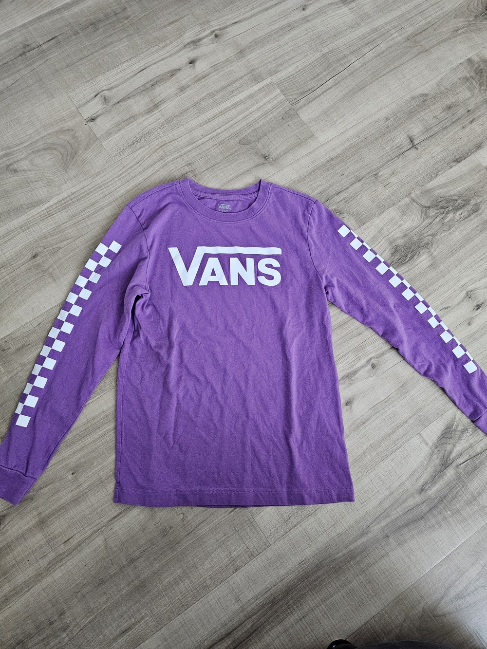 Vans Purple Long Sleeve Logo Tee